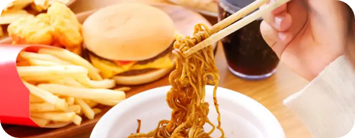 悪い生活習慣のイメージ