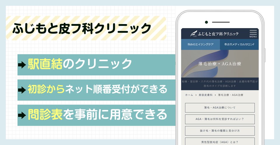 ふじもと皮フ科クリニックの特徴まとめ