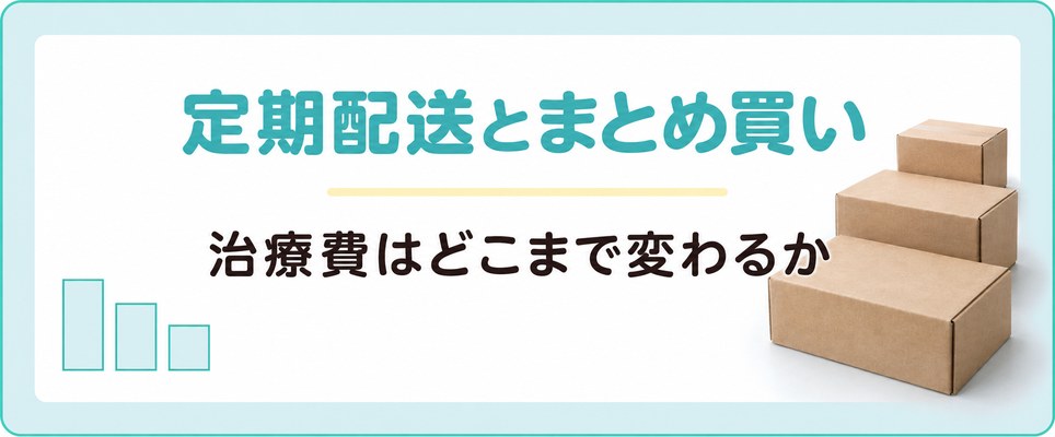 定期配送とまとめ買いで福山のAGA治療費はどこまで変わるか