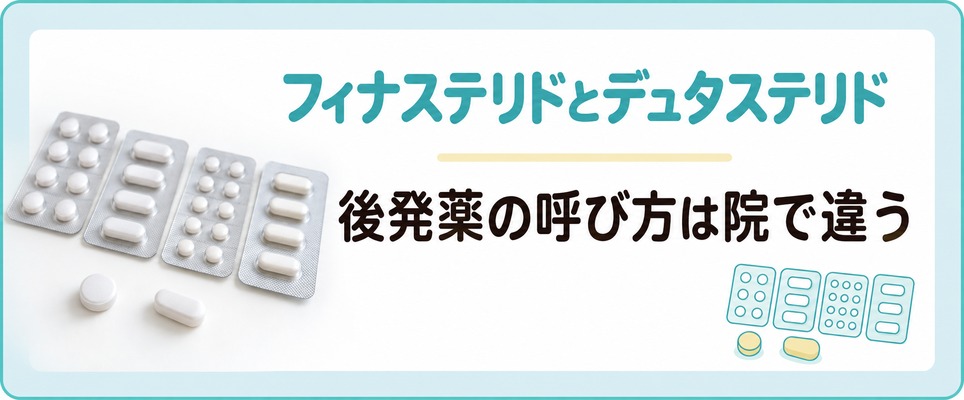 内服の2つの成分と後発薬の呼び方が院で違うことを示した章の扉