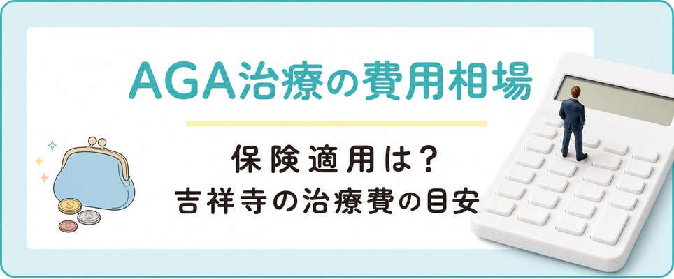 吉祥寺のAGA治療・薄毛治療の費用相場は?保険適用についても解説