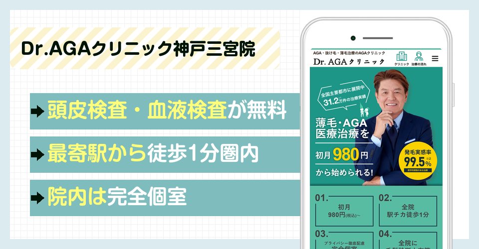 Dr.AGAクリニック神戸三宮院の特徴まとめ