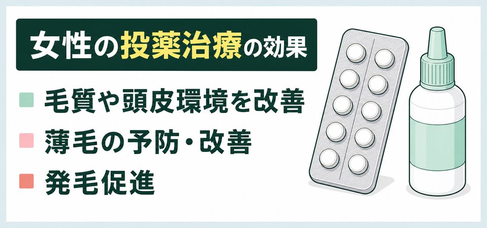 神戸の女性の薄毛治療：投薬治療