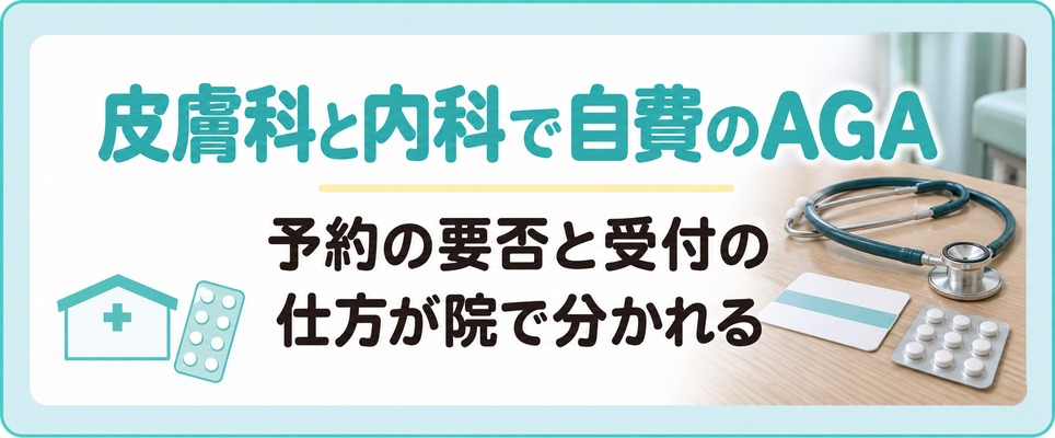 熊本の皮膚科と内科がAGAの薬を自費で出すときの診てもらい方