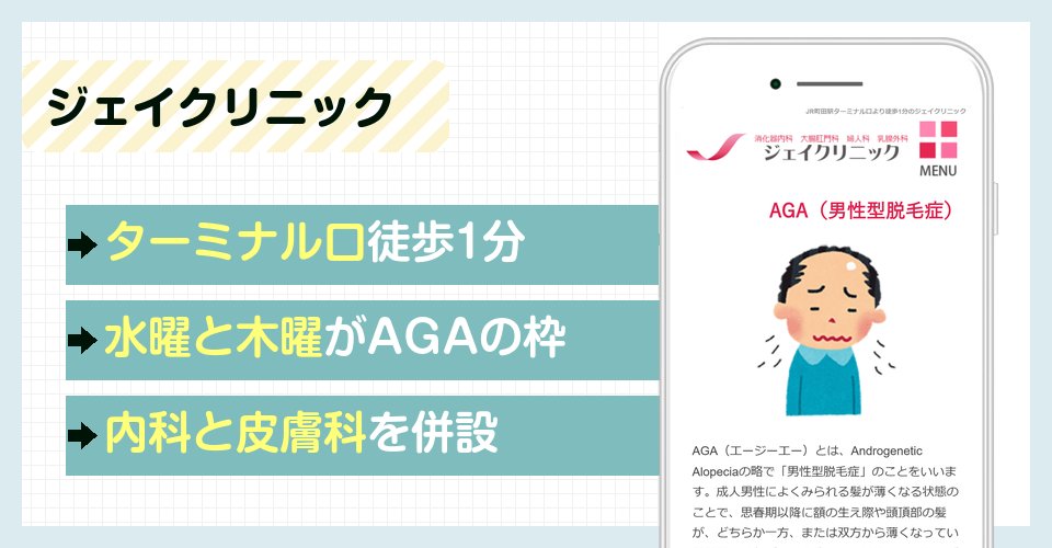 ジェイクリニックの特徴まとめ