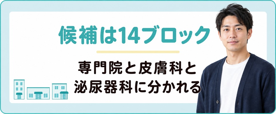 長野市と松本市のAGA治療で候補になる14院は専門院や皮膚科などに分かれる