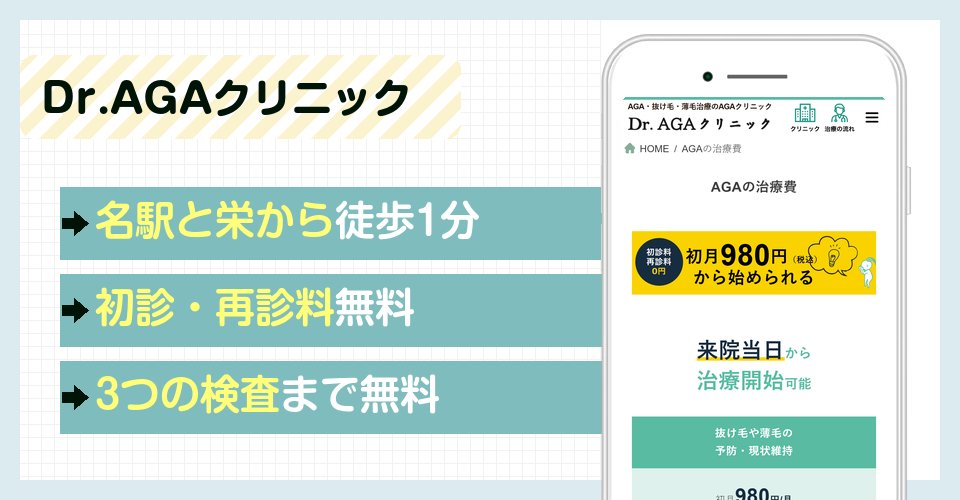 Dr.AGAクリニックの特徴まとめ