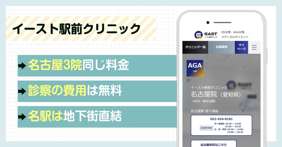 イースト駅前クリニックの特徴まとめ