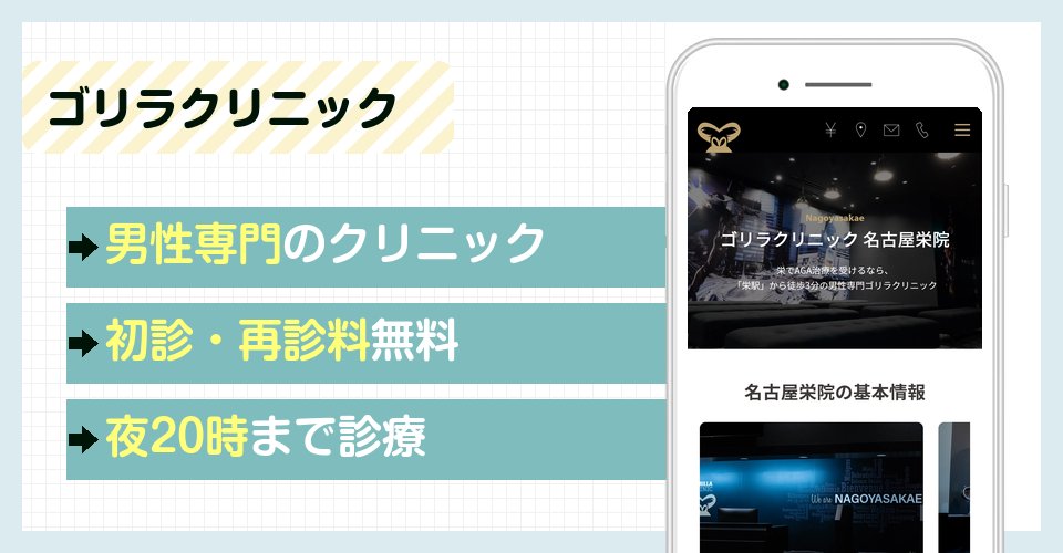 ゴリラクリニックの特徴まとめ