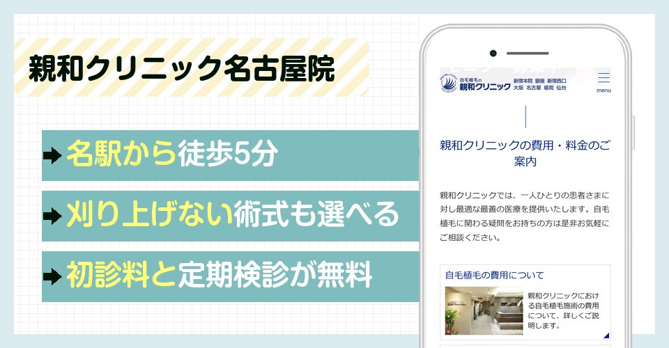 親和クリニック名古屋院の特徴まとめ
