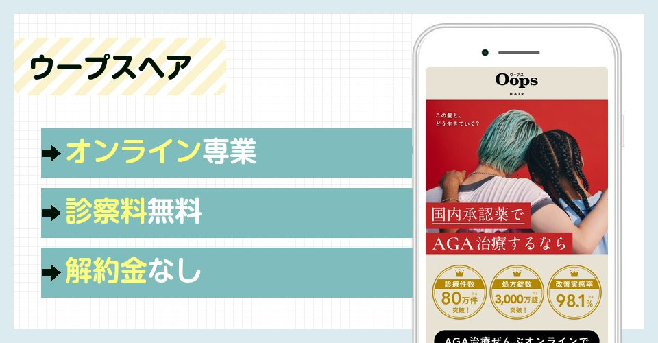 ウープスヘアの特徴まとめ