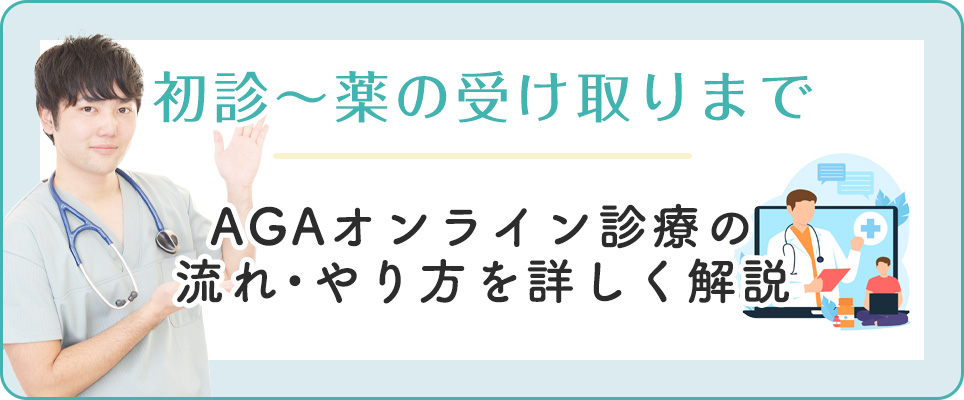 AGAオンライン診療の流れ