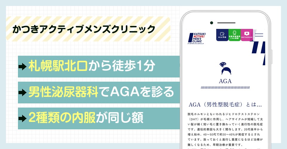 かつきアクティブメンズクリニックの特徴まとめ