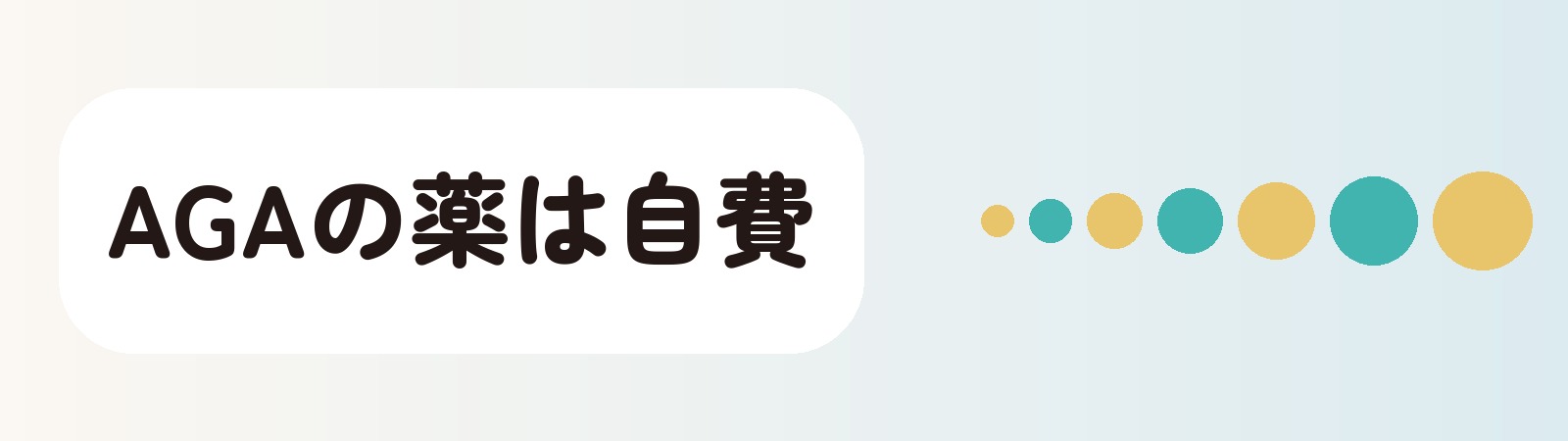 AGAの薬は自費