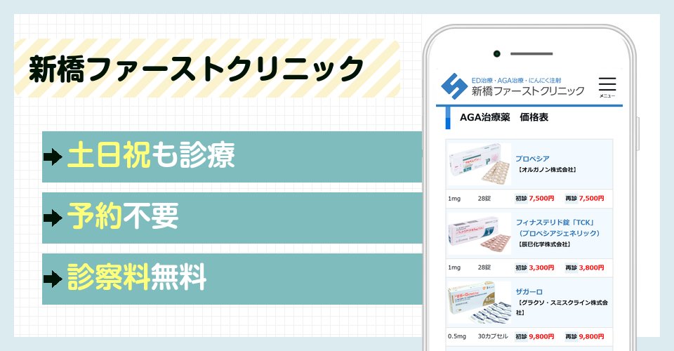 新橋ファーストクリニックの特徴まとめ