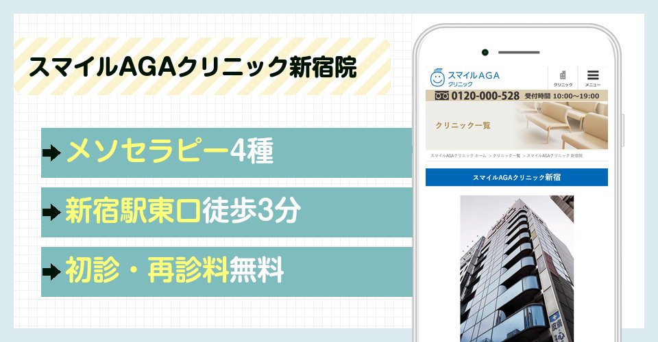 スマイルAGAクリニック新宿院の特徴