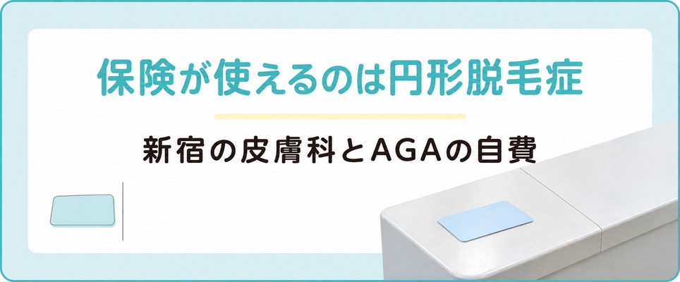 受付の読み取り機で保険の使える診療と自費の診療が分かれる章扉