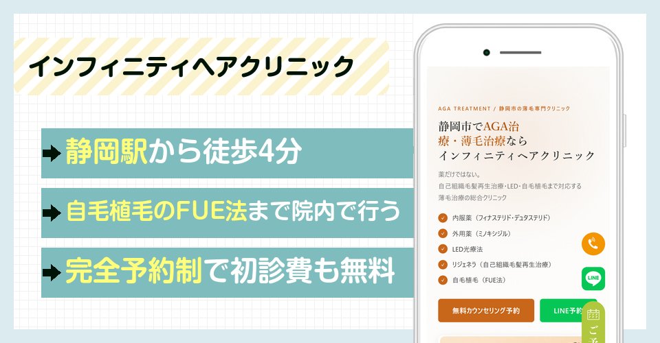 インフィニティヘアクリニックの特徴まとめ