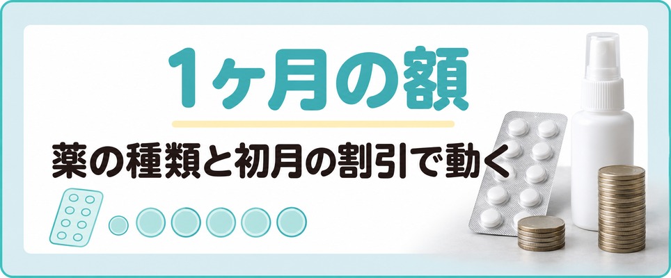 静岡のAGA治療の1ヶ月の額は薬の種類と初月の割引で動く