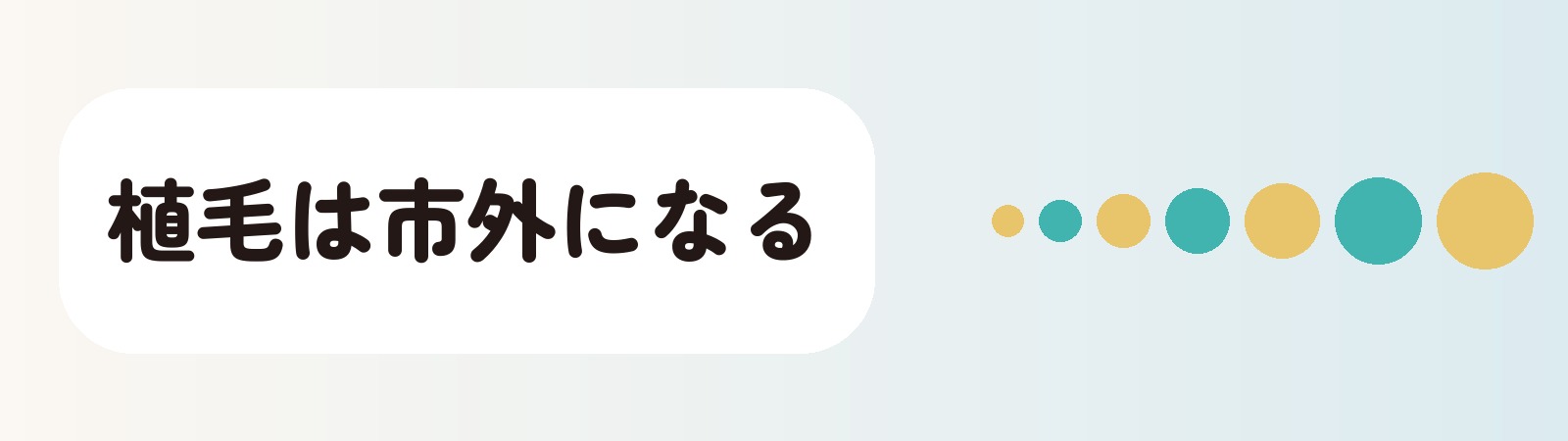 植毛は市外になる