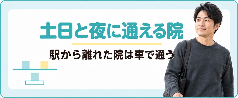 夜の立川駅前と駅から離れた院へ向かう道