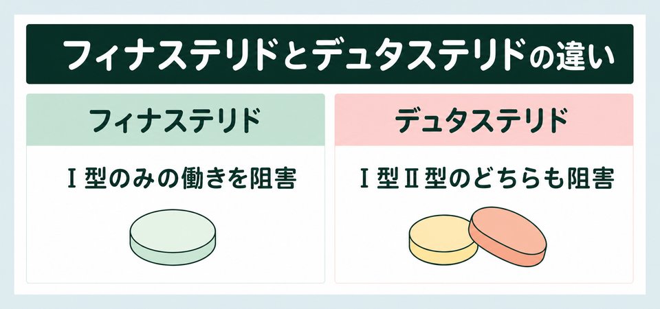 フィナステリド・デュタステリドの違い比較表