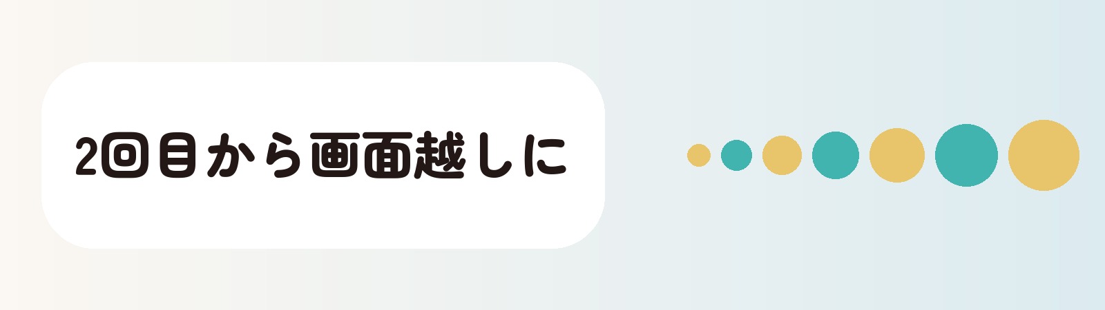 2回目から画面越しに