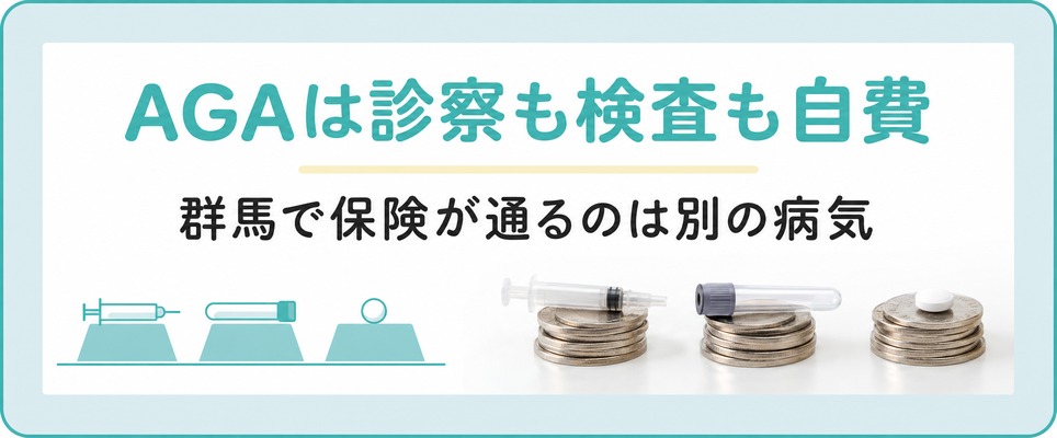 円形脱毛症には保険が通るが群馬のAGAは診察も検査も自費のままになる