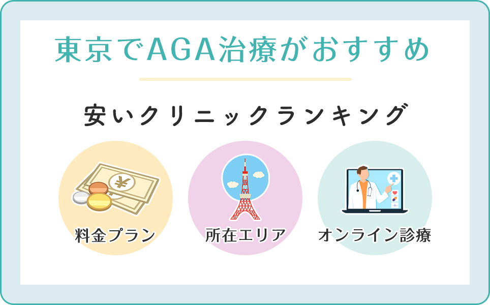 東京のおすすめAGAクリニックランキング比較表