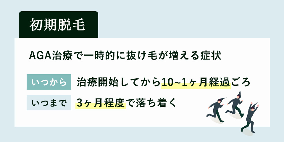 初期脱毛の図説