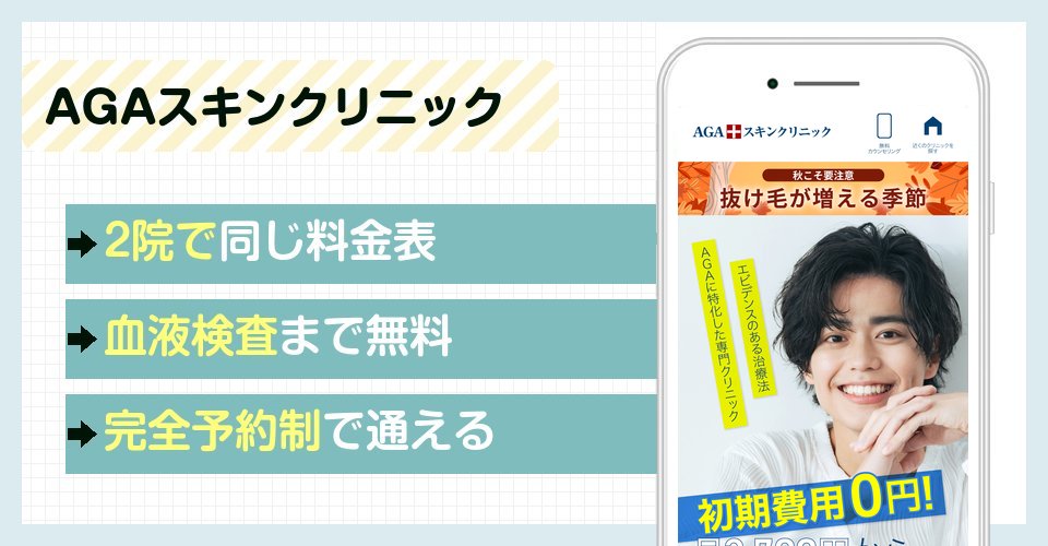AGAスキンクリニックの特徴まとめ