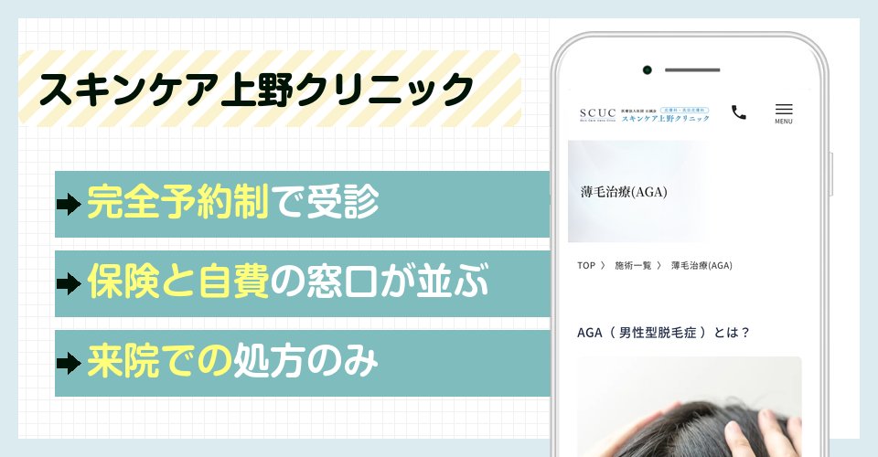 スキンケア上野クリニックの特徴まとめ
