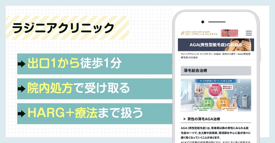 ラジニアクリニックの特徴まとめ