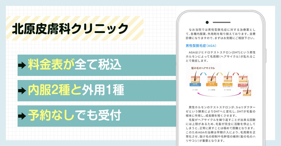 北原皮膚科クリニックの特徴まとめ