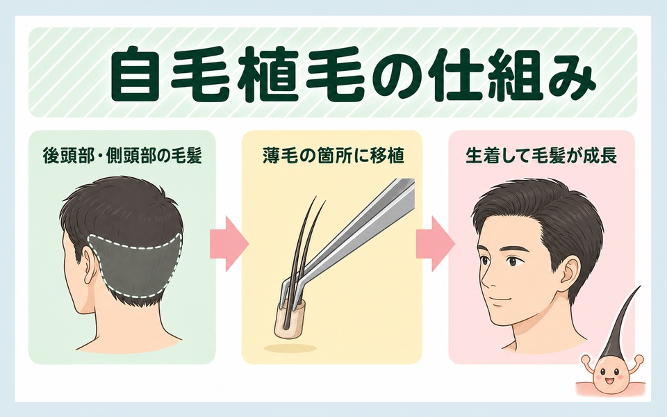 自毛植毛の仕組み