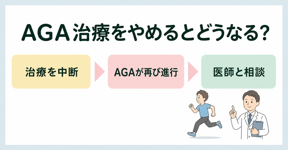 AGA治療をやめた場合に起こること