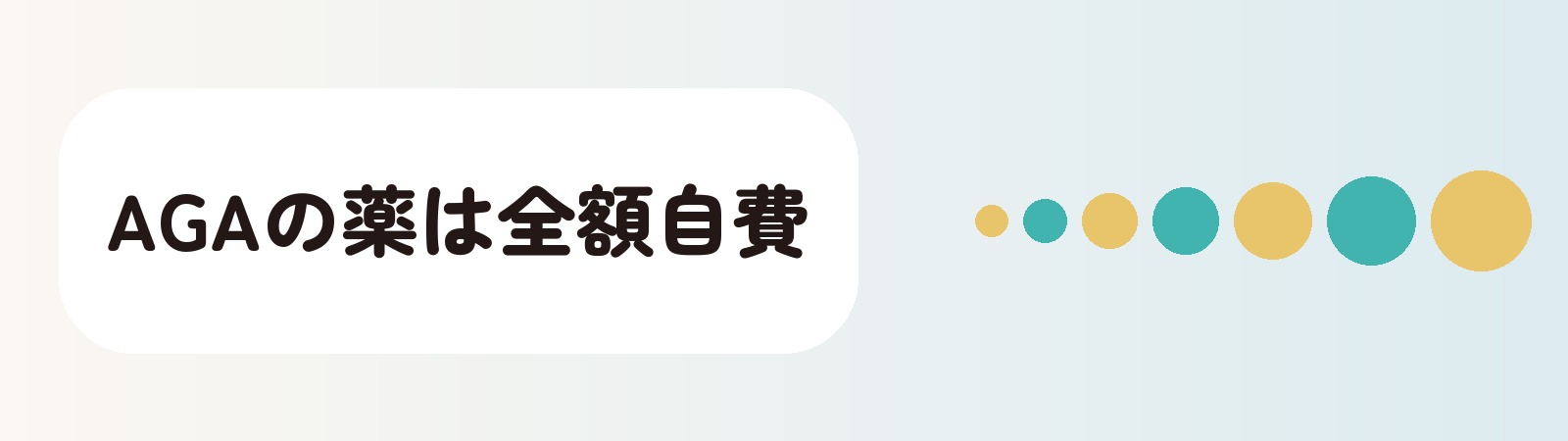 AGAの薬は全額自費