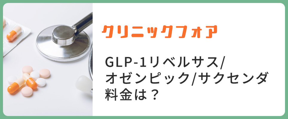 クリフォアのGLP-1の薬剤の料金