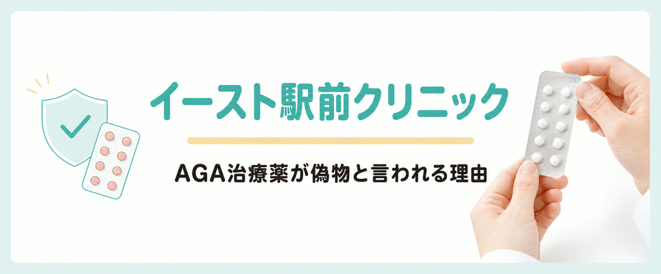 イースト駅前クリニックのAGA治療薬が偽物と言われる理由