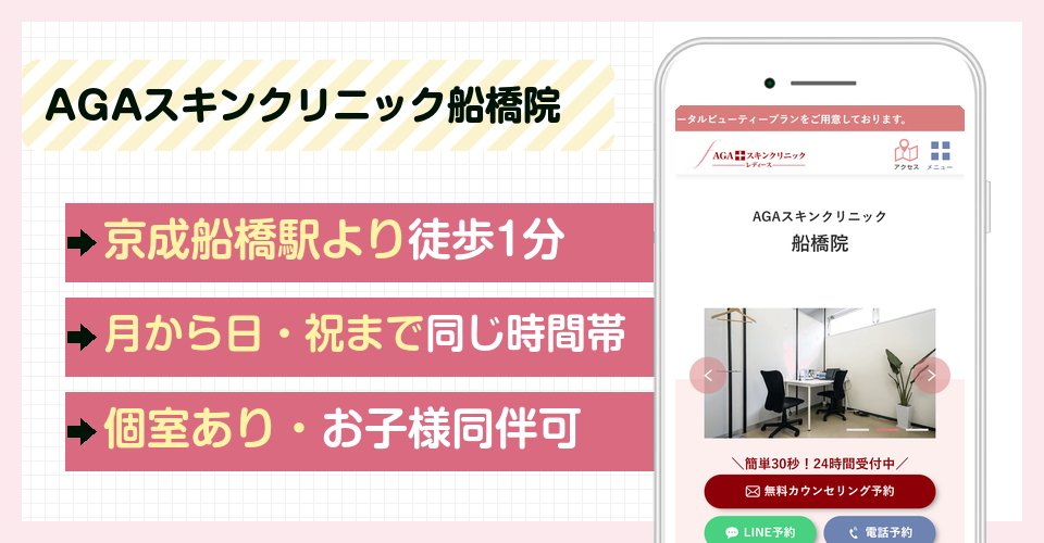 AGAスキンクリニック船橋院の特徴まとめ