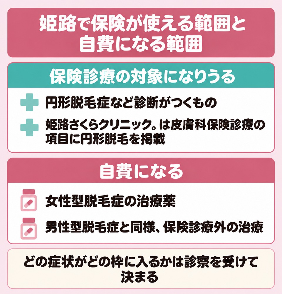 姫路で保険が使える範囲と自費になる範囲