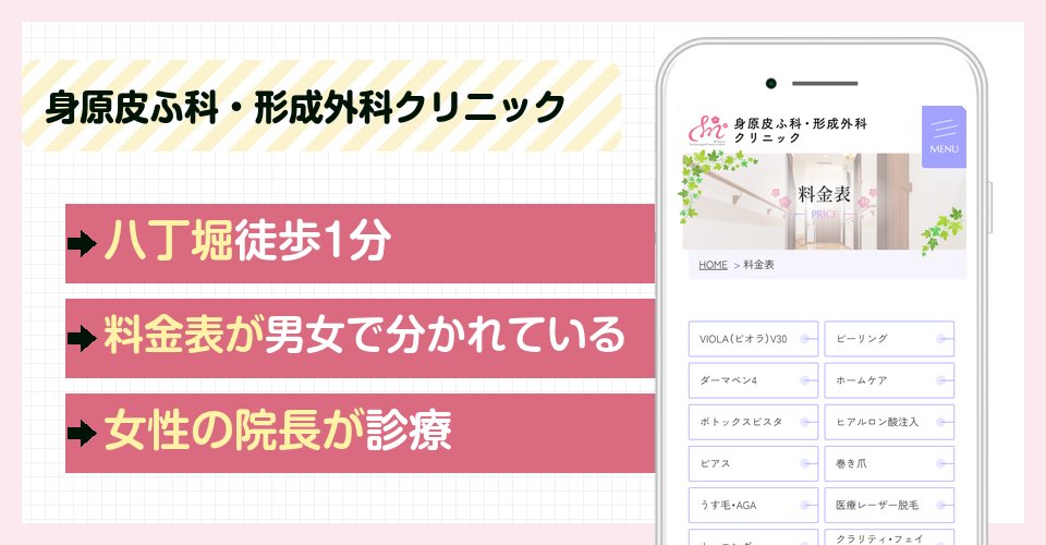 身原皮ふ科・形成外科クリニックの特徴まとめ