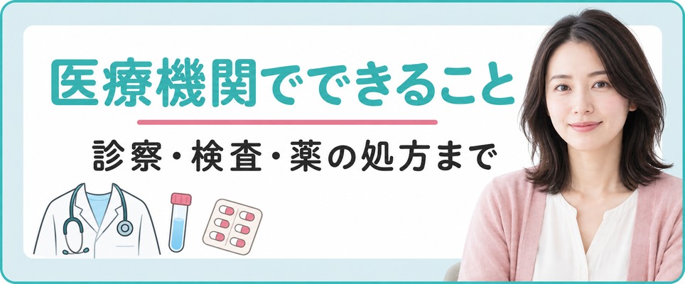 柏の薄毛の相談先のうち医療機関では診察・検査・薬の処方まで受けられる