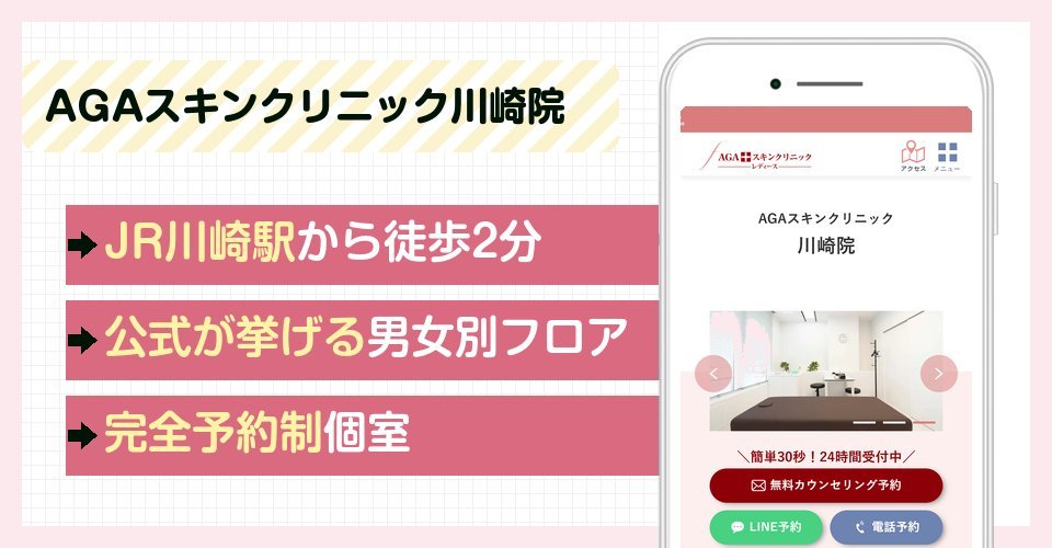 AGAスキンクリニック川崎院の特徴まとめ