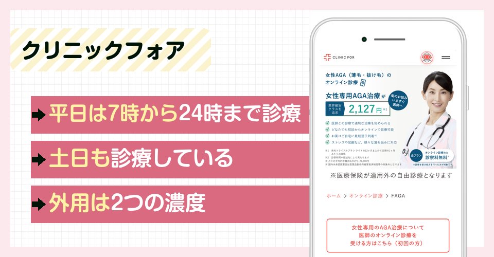 クリニックフォアの特徴まとめ