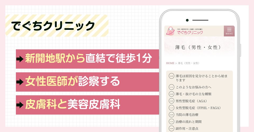 でぐちクリニックの特徴まとめ