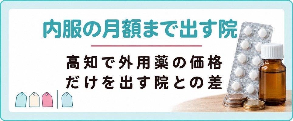 高知の院が出している女性の薄毛の薬と価格の出し方