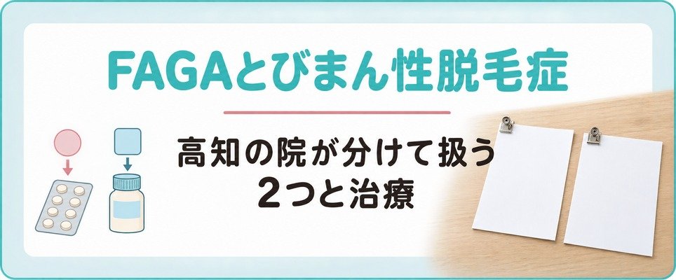 高知の院がFAGAとびまん性脱毛症をどう分けているか