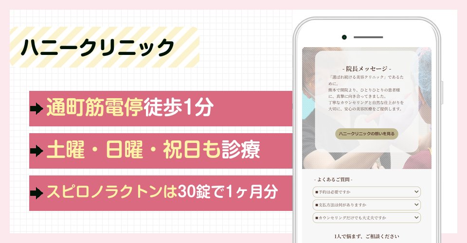 ハニークリニックの特徴まとめ