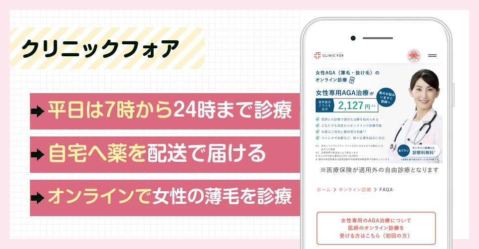 クリニックフォアの特徴まとめ